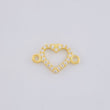 Herraje Silueta Corazón 0.4 g / 1.3 cm Oro Amarillo 18K