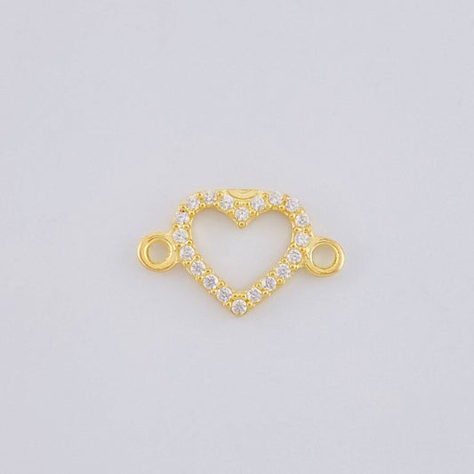 Herraje Silueta Corazón 0.4 g / 1.3 cm Oro Amarillo 18K