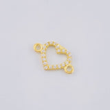 Herraje Silueta Corazón 0.4 g / 1.3 cm Oro Amarillo 18K