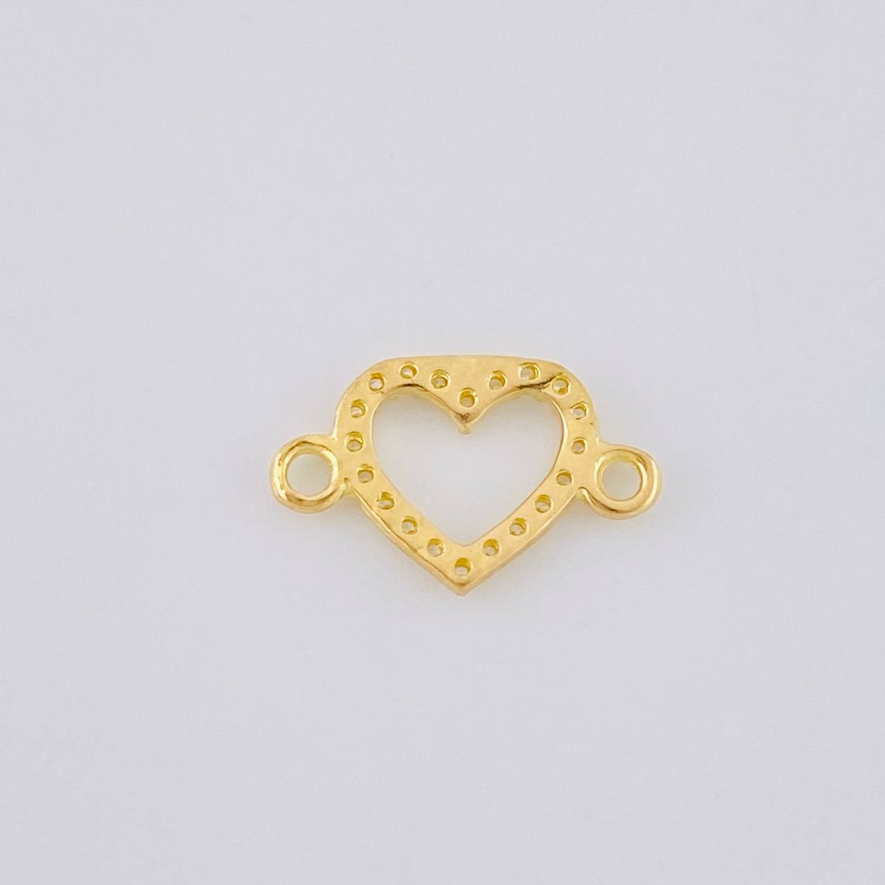 Herraje Silueta Corazón 0.45 g / 1.3 cm Oro Amarillo 18K