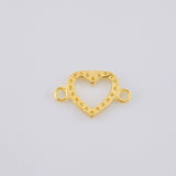 Herraje Silueta Corazón 0.4 g / 1.3 cm Oro Amarillo 18K