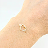 Herraje Silueta Corazón 0.45 g / 1.3 cm Oro Amarillo 18K