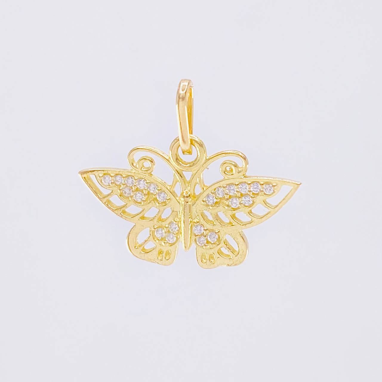Dije Mariposa Monarca 1.3 g / 1.6 cm Oro Amarillo 18K