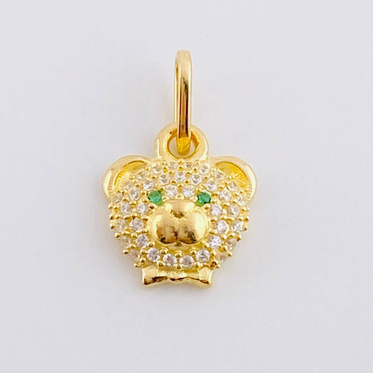 Dije Rostro Oso 1.1 g / 2.7 cm Oro Amarillo