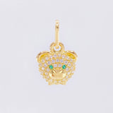 Dije Rostro Oso 1.1 g / 1.6 cm Oro Amarillo 18K