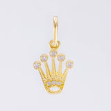 Dije Corona 0.7 g / 1.8 cm Oro Amarillo 18K