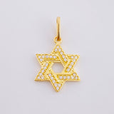 Herraje Estrella De David 1.1 g / 1.5 cm Oro Amarillo 18K