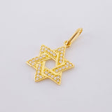 Herraje Estrella De David 1.1 g / 1.5 cm Oro Amarillo 18K