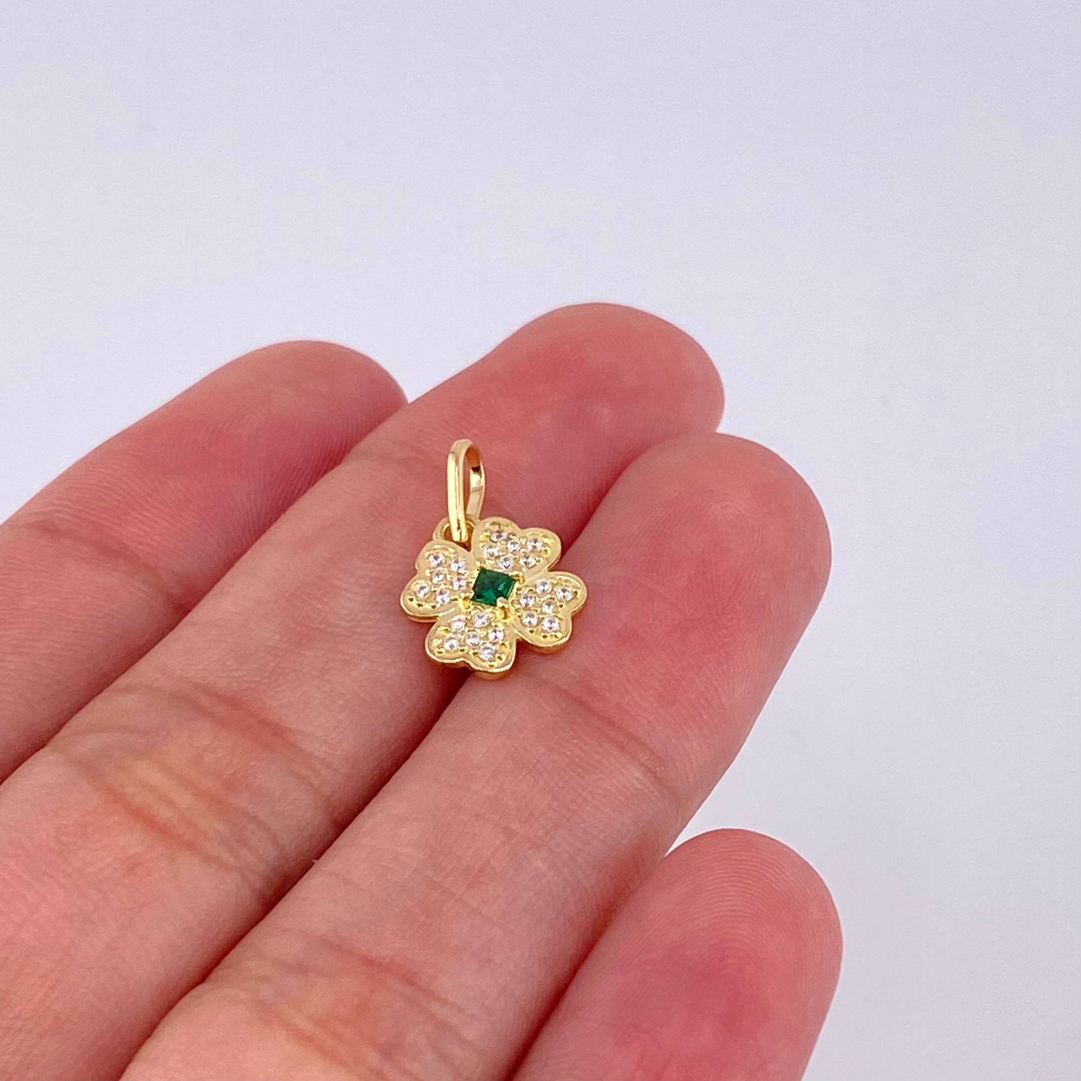 Dije Flor 1 g / 2.7 cm Oro Amarillo 18K