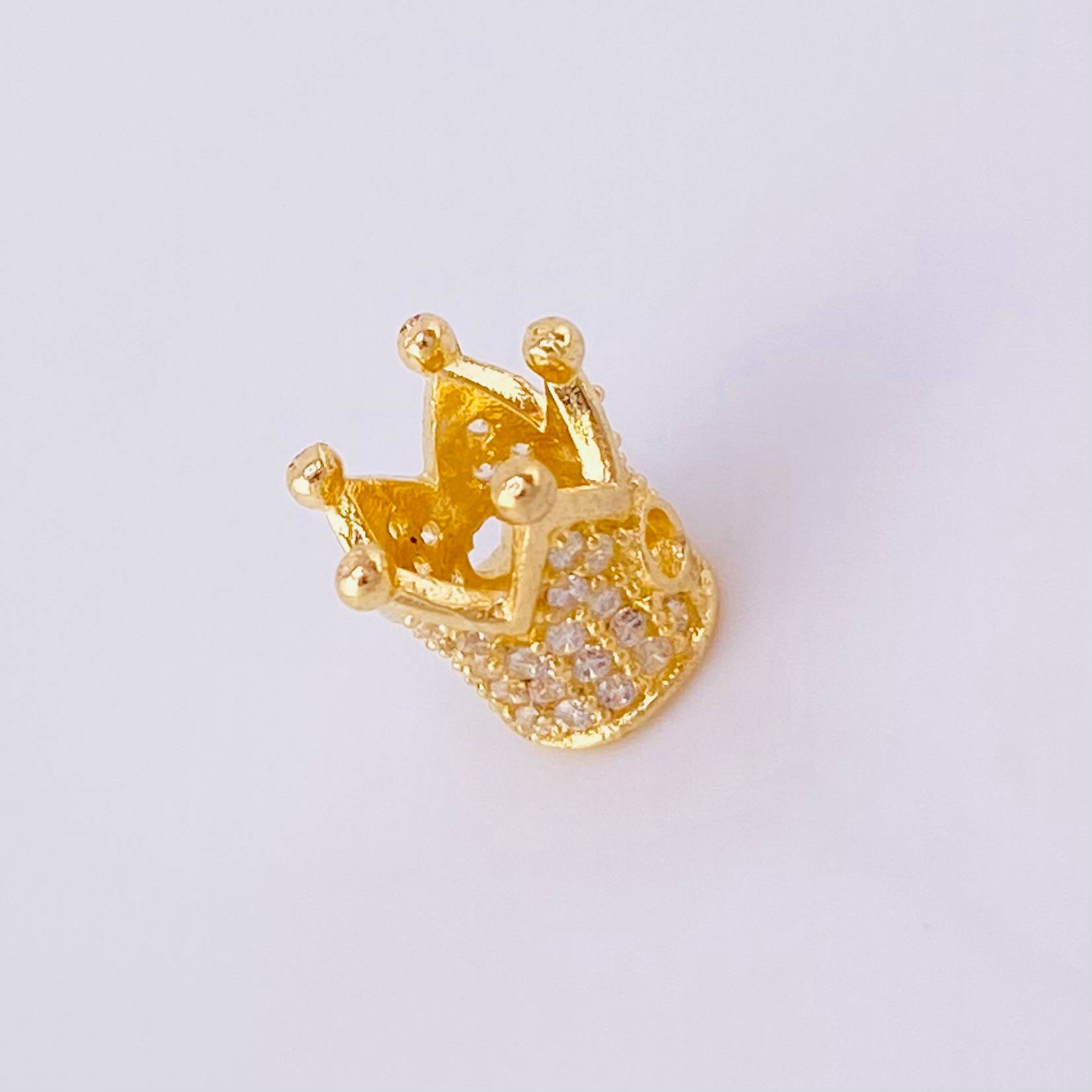Herraje Corona Tupida 1 g / 1.5 cm Oro Amarillo 18K