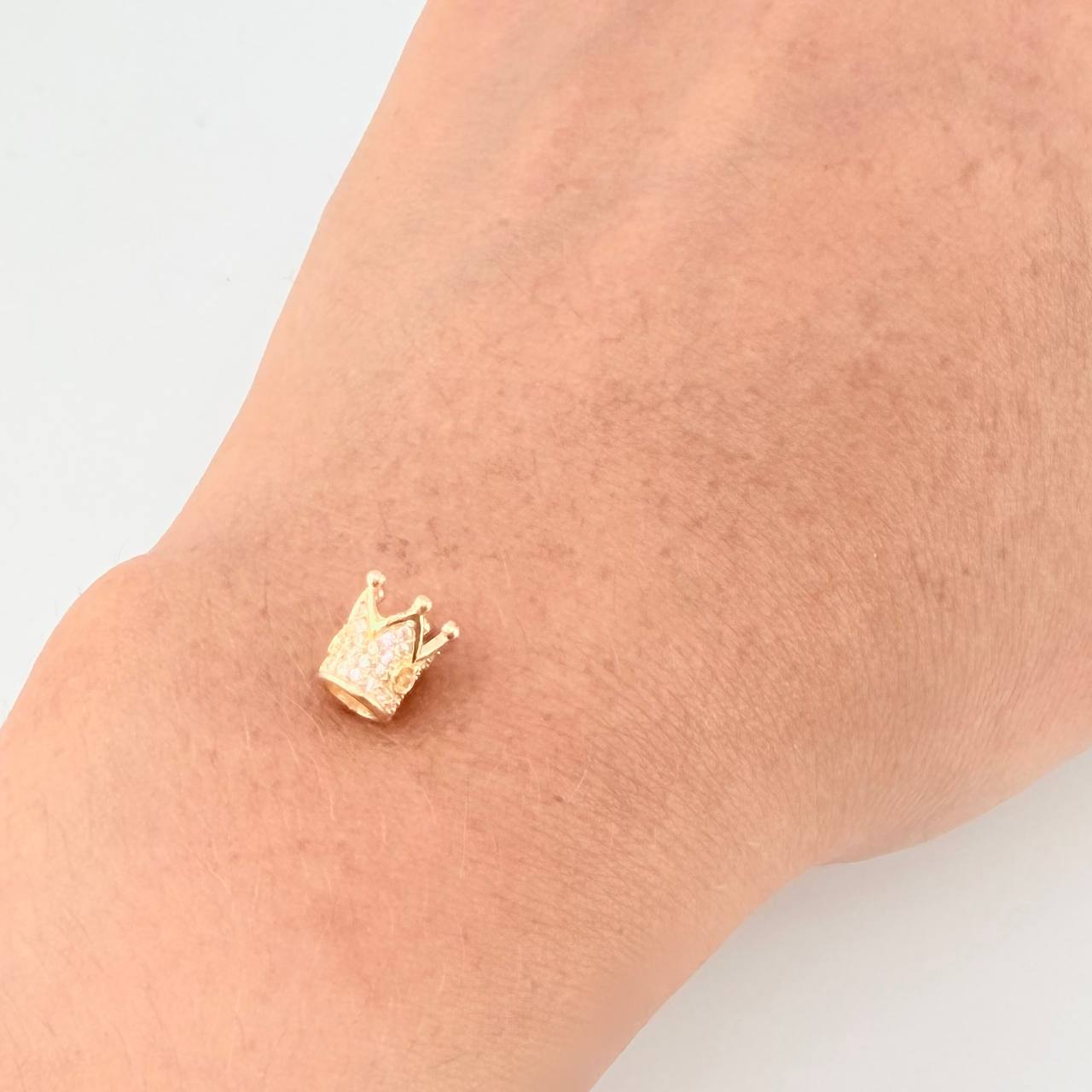 Herraje Corona Tupida 1 g / 1.5 cm Oro Amarillo 18K