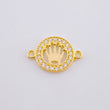 Herraje Medalla Corona 0.6 g / 1.3 cm Oro Amarillo 18K
