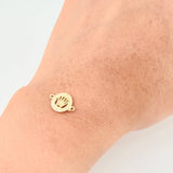 Herraje Medalla Corona 0.6 g / 1.3 cm Oro Amarillo 18K