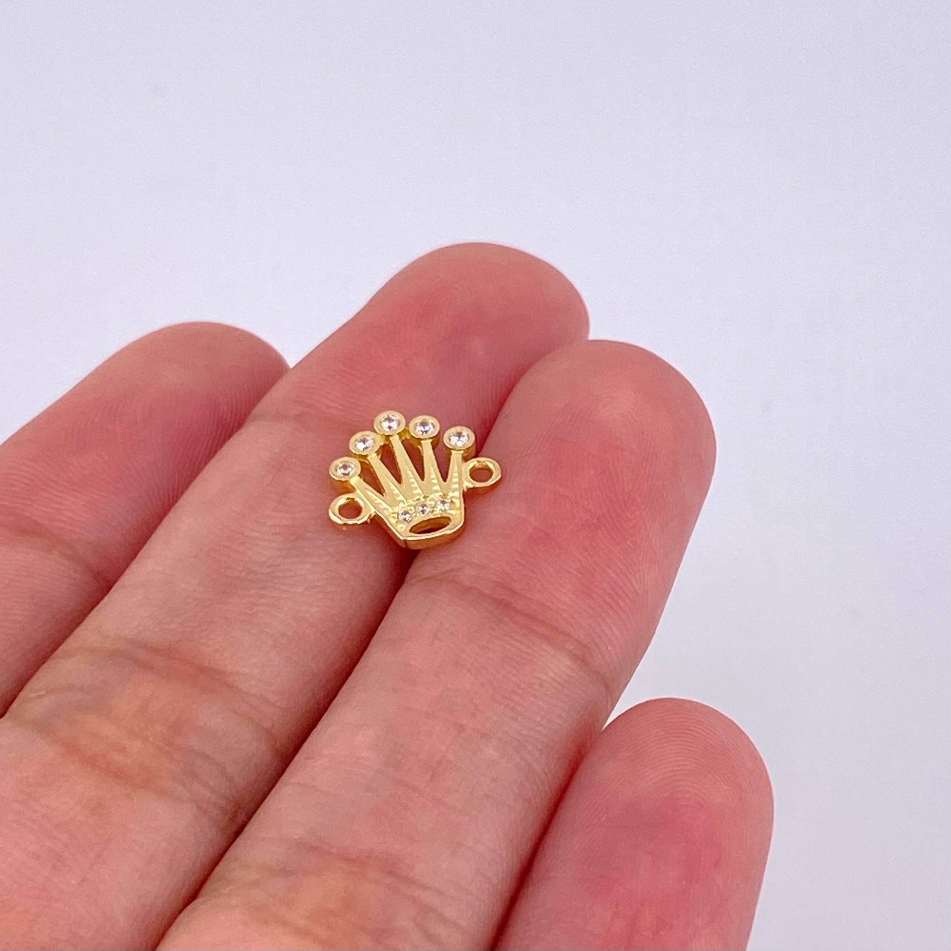 Herraje Corona Real 0.75 g / 1 cm Oro Amarillo 18K