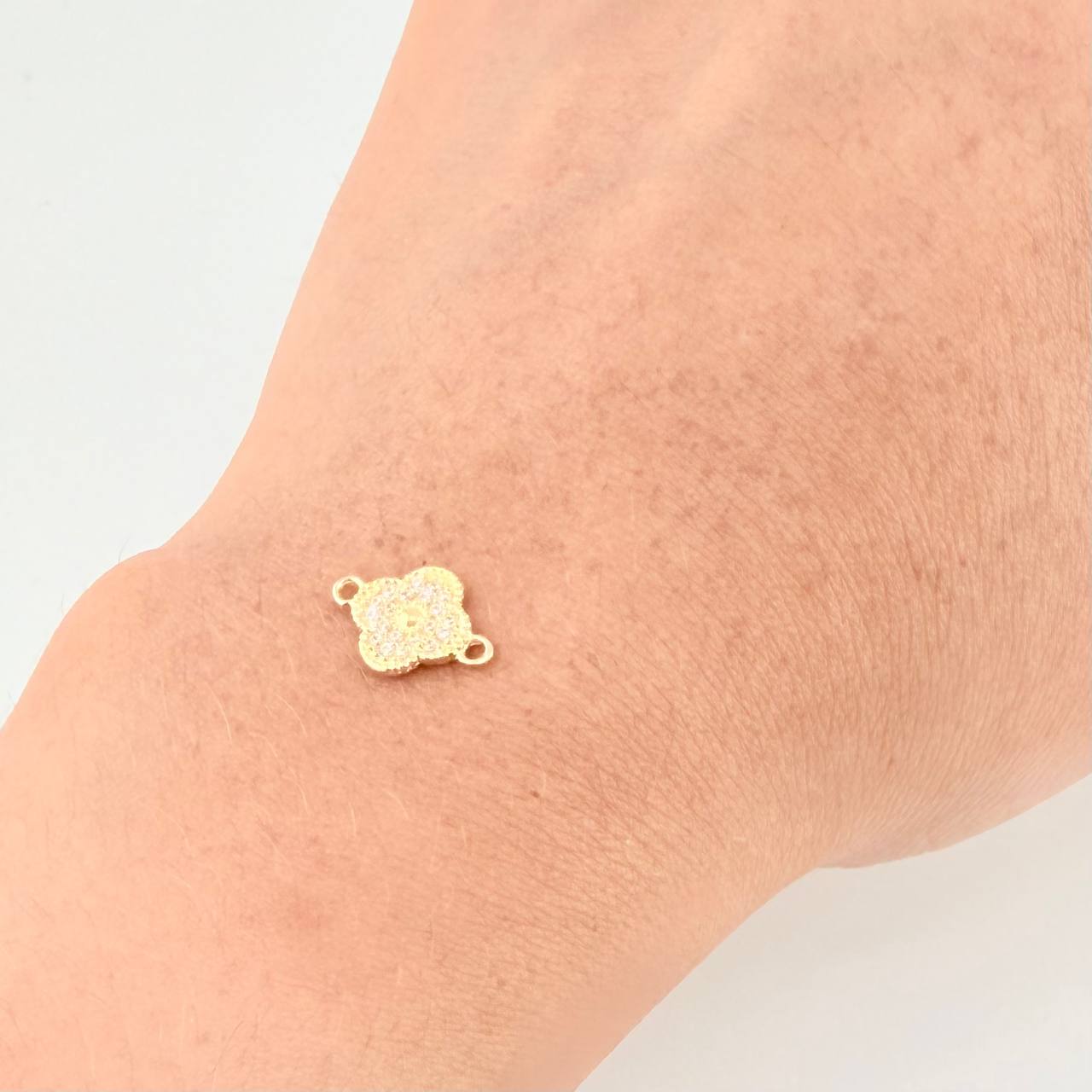 Herraje Trebol 0.75 g / 1.3 cm Oro Amarillo 18K