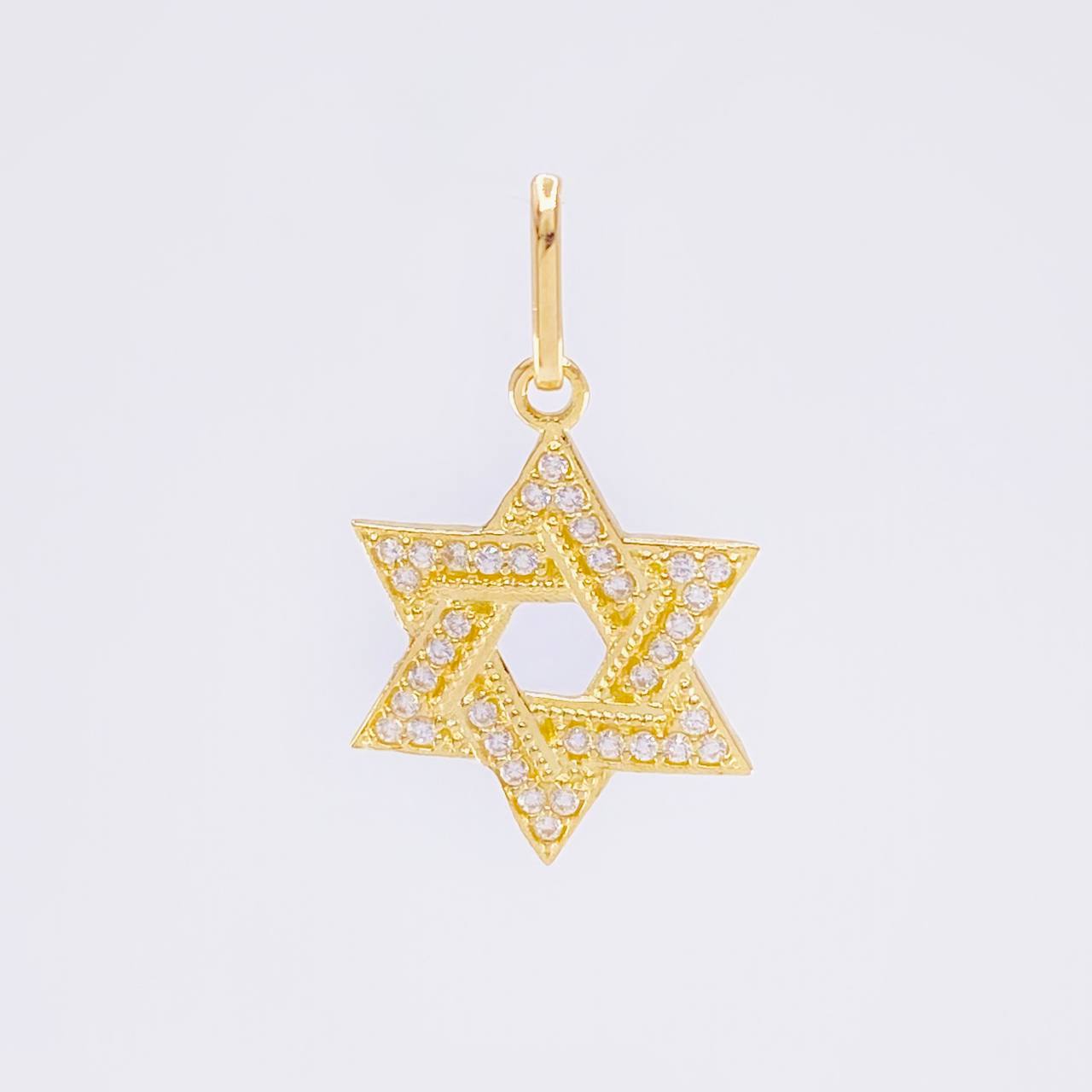 Herraje Estrella De David 1.1 g / 1.5 cm Oro Amarillo 18K