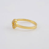 Anillo Trebol Cruz Silueta 2.45 g / T7 1/4 Oro Amarillo 18K