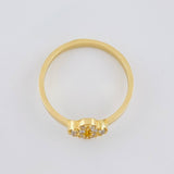 Anillo Trebol Cruz Silueta 2.45 g / T7 1/4 Oro Amarillo 18K