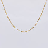 Cadena Plana Diamantada 2.85 g / 42 cm / 2.15 mm Tres Oros 18K