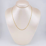 Cadena Plana Diamantada 2.85 g / 42 cm / 2.15 mm Tres Oros 18K