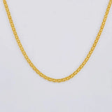 Cadena China 3.35g / 50cm / 3.4mm Oro Amarillo 18K