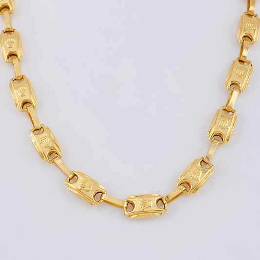 Cadena Rustica Corona 12.55 g / 63 cm / 5.6 mm Oro Amarillo 18K