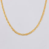 Cadena Plana Diamantada 7 g / 63 cm / 2.45 mm Tres Oros 18K