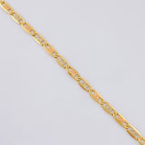 Cadena Plana Diamantada 7 g / 63 cm / 2.45 mm Tres Oros 18K