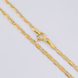 Cadena Plana Diamantada 7 g / 63 cm / 2.45 mm Tres Oros 18K