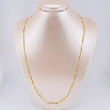 Cadena Plana Diamantada 7 g / 63 cm / 2.45 mm Tres Oros 18K