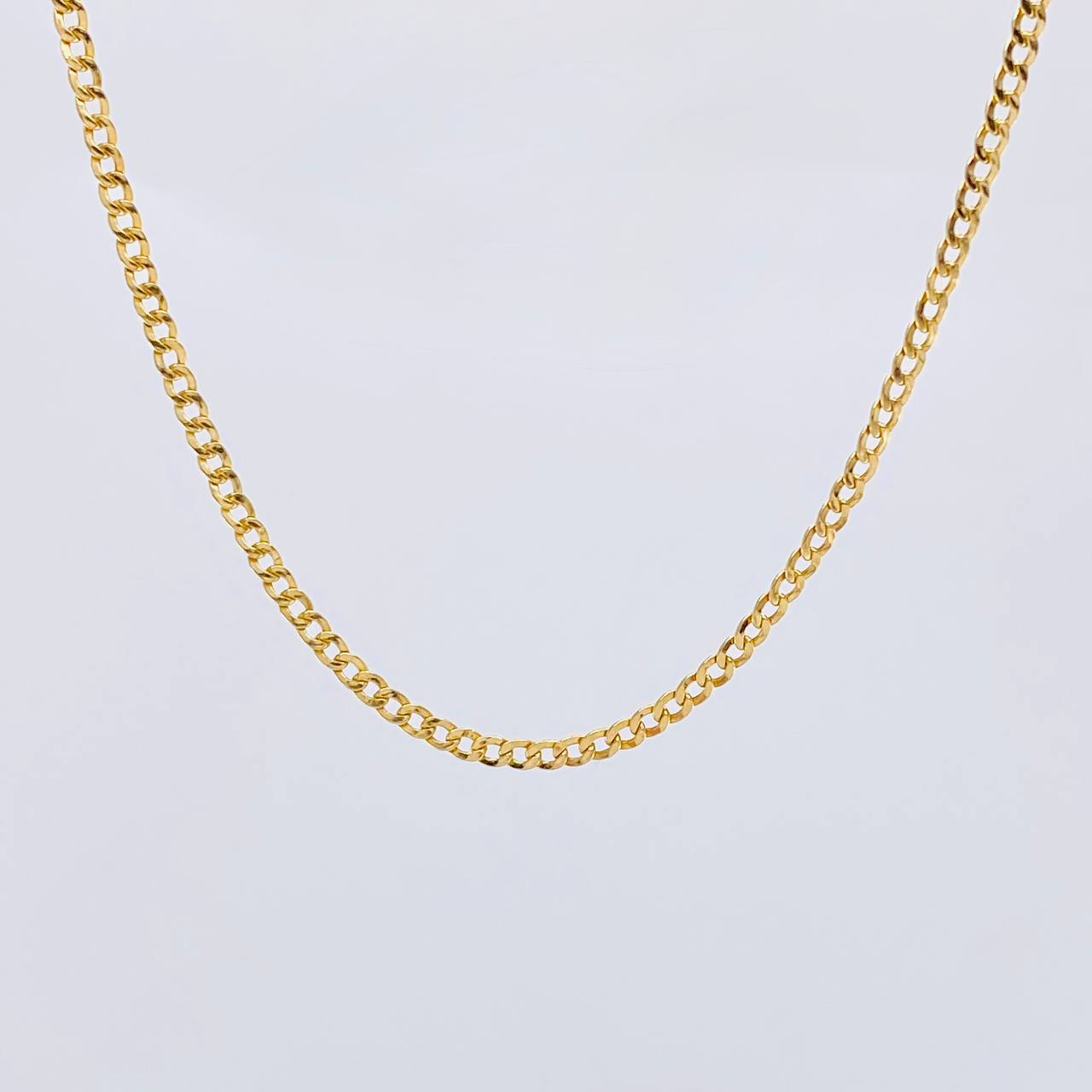 Cadena Cubana 3.45 g / 51.7 cm / 2.4 mm Oro Amarillo 18K