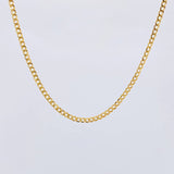 Cadena Cubana 3.45 g / 51.7 cm / 2.4 mm Oro Amarillo 18K