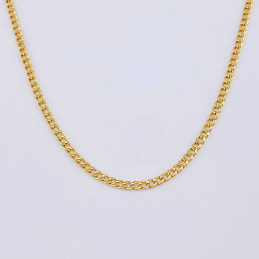 Cadena Cubana 4.2 g / 65 cm / 2.25 mm Oro Amarillo 18K