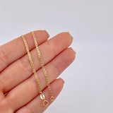 Cadena Plana 1.55 g / 45 cm / 1.6 mm Oro Amarillo 18K