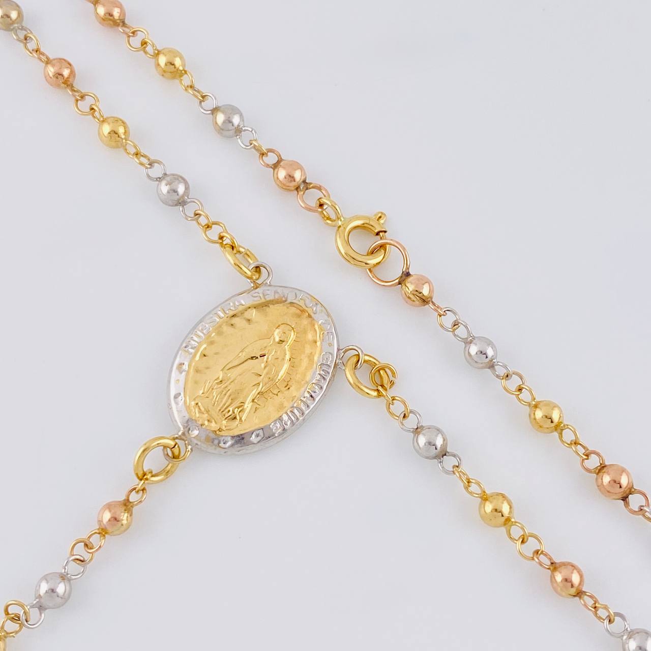 Rosario Virgen De Guadalupe 7.7 g / 53 cm / 3.1 mm Tres Oros 18K