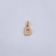 Dije Letra D 0.6gr / 1.4cm / Liso Oro Amarillo 18K $