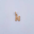 Dije Letra N 0.65gr / 1.5cm / Liso Oro Amarillo 18K $