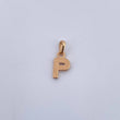 Dije Letra P 0.5gr / 1.4cm / Liso Oro Amarillo 18K $