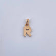 Dije Letra R 0.5gr / 1.4cm / Liso Oro Amarillo 18K $