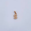 Dije Letra S 0.65gr / 1.4cm / Liso Oro Amarillo 18K $