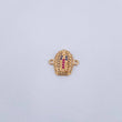 Herraje Virgen de Guadalupe 1.15gr / 1.4cm / Circones Fucsias Azules Blancos Oro Amarillo 18K $