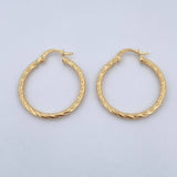 Candongas Sami 1.75gr / 2.8cm / Punteadas Oro Amarillo 18K $