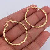 Candongas Majo 2gr / 3.2cm / Diamantadas Oro Amarillo 18K $