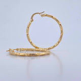 Candongas Majo 2gr / 3.2cm / Diamantadas Oro Amarillo 18K $