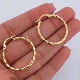 Candongas Majo 1.75gr / 2.7cm / Diamantadas Oro Amarillo 18K $