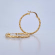 Candongas Majo 1.75gr / 2.7cm / Diamantadas Oro Amarillo 18K $