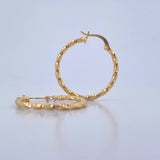 Candongas Majo 1.75gr / 2.7cm / Diamantadas Oro Amarillo 18K $