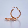 Candongas Diani 2.4gr / 2.5cm / Lisas Oro Rosa 18K $