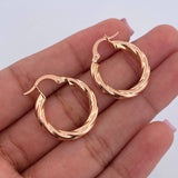 Candongas Anny 2.45gr / 2.3cm / Punteadas Oro Rosa 18K $