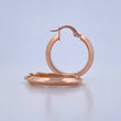 Candongas Clau 2.1gr / 2.4cm / Lisas Oro Rosa 18K $